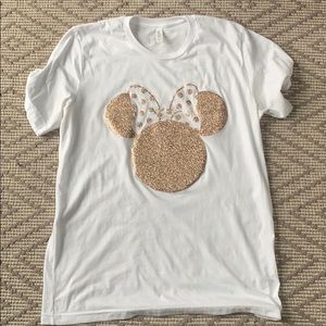 Rose gold Minnie Mouse T shirt